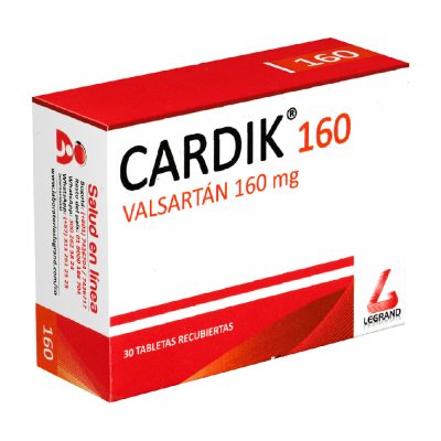 CARDIK 160MG TAB REC CAJ X 30