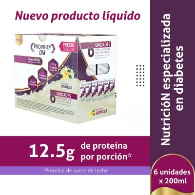 PROWHEY DM PRECIO ESPECIAL CAJ X 6TTP X 200ML VAINILLA