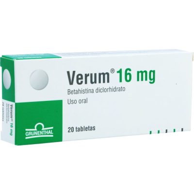 VERUM 16MG TAB CAJ X 20
