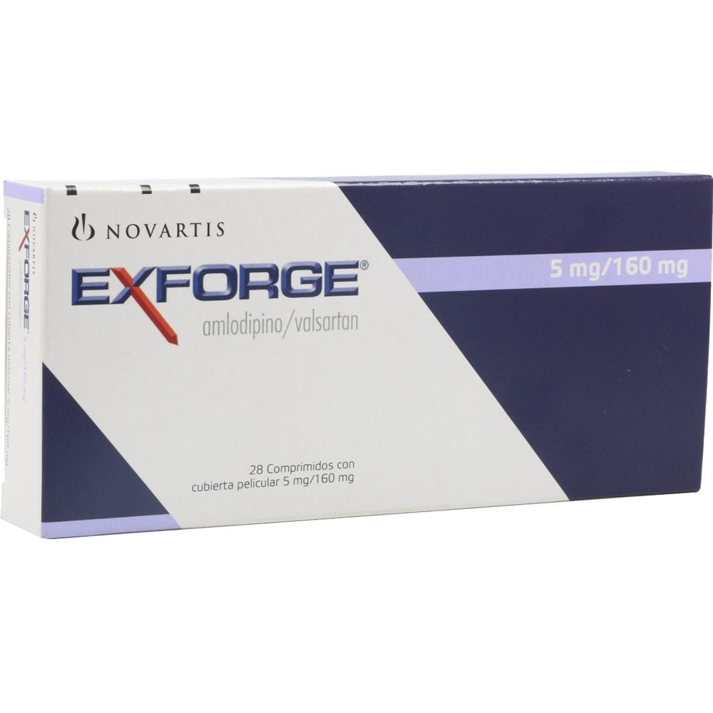 EXFORGE (5+160)MG TAB REC CAJ X 28