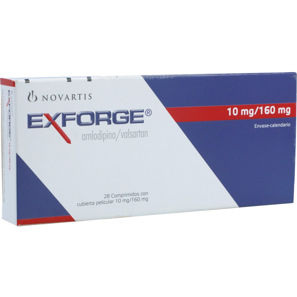 EXFORGE (10+160)MG TAB REC CAJ X 28