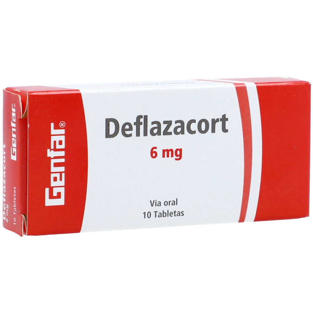 DEFLAZACORT 6MG TAB CAJ X 10 GENFAR