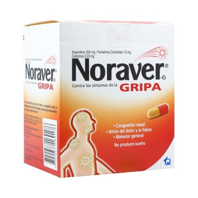 NORAVER GRIPA (3.33+10+200)MG CAP CAJ X 60