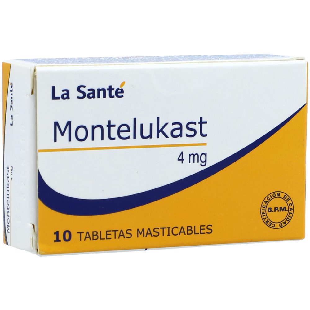 MONTELUKAST 4MG TAB MAST CAJ X 10 LA SANTE
