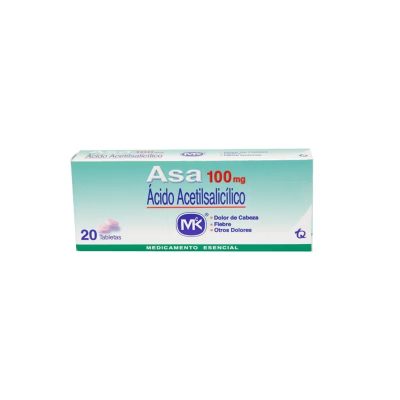ASA 100MG TAB CAJ X 20 MK