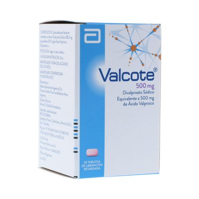 VALCOTE 500MG TAB LIB RET FCO X 30