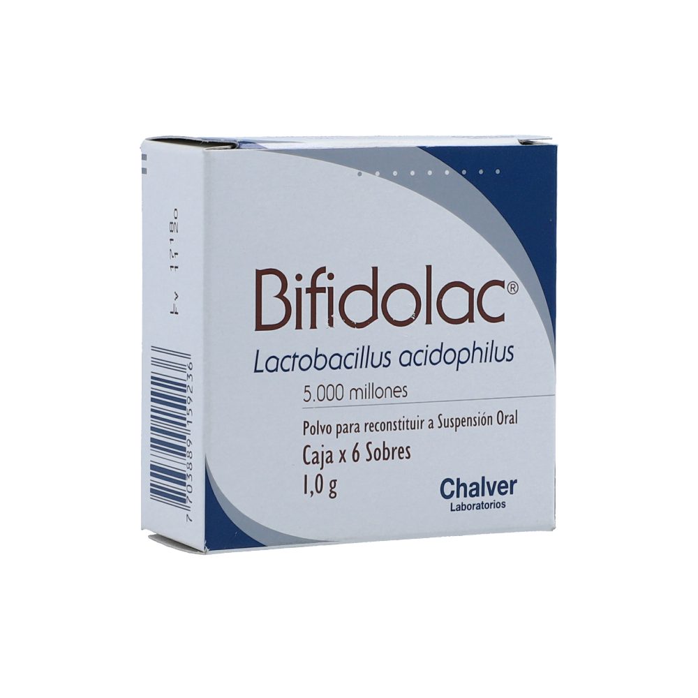 BIFIDOLAC 170MG/SOB POLV SUSP ORAL CAJ X 6SOB X 1GR