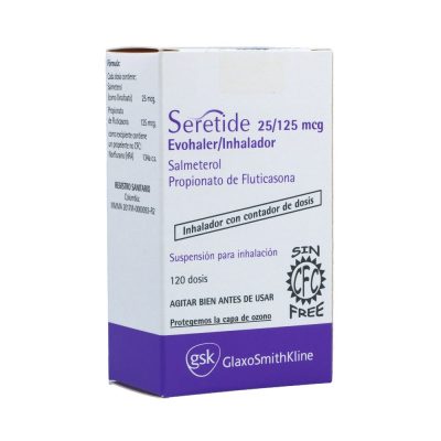 SERETIDE+CONTADOR DOSIS (125+25)MCG/DOSIS SUSP INH ORAL FCO X 120DOSIS