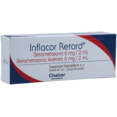 INFLACOR RETARD+JERINGA (6+6)MG/2ML((3+3)MG/ML) SUSP INY  CAJ X 1AMP X 2ML