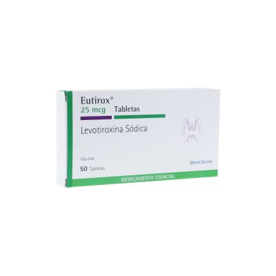 EUTIROX 25MCG TAB  CAJ X 50