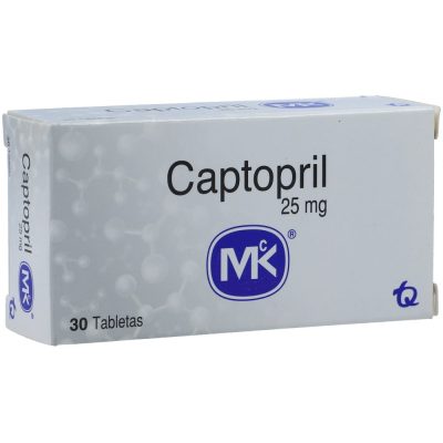CAPTOPRIL 25MG TAB CAJ X 30 MK