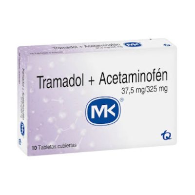 ACETAMINOFEN+TRAMADOL (325+37.5)MG TAB CAJ X 10 MK