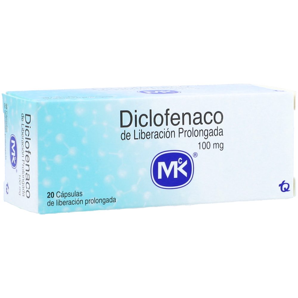 DICLOFENACO RETARD 100MG CAP LIB PROL CAJ X 20 MK