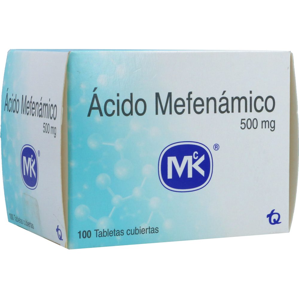 ACIDO MEFENAMICO 500MG TAB REC CAJ X 100 MK