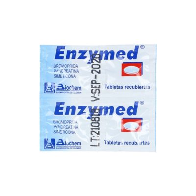 ENZYMED (5+400+60)MG TAB REC CAJ X 100