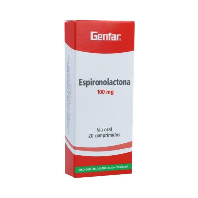ESPIRONOLACTONA 100MG TAB CAJ X 20 WINTHROP