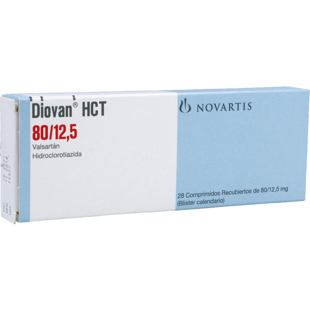 DIOVAN HCT (12.5+80)MG TAB REC CAJ X 28
