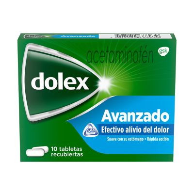 DOLEX AVANZADO 500MG TAB REC  CAJ X 10