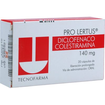 PROLERTUS 140MG CAP LIB PROL  CAJ X 20