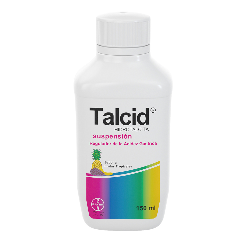 TALCID 500MG/5ML(10%) SUSP ORAL FCO X 150ML FRUTAS TROPICALES