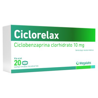 CICLORELAX 10MG TAB REC CAJ X 20