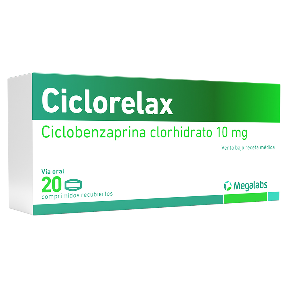 CICLORELAX 10MG TAB REC CAJ X 20
