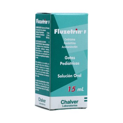 FLUZETRIN F (100+1+2)MG/ML(10+0.1+0.2)% SOL ORAL FCO X 15ML