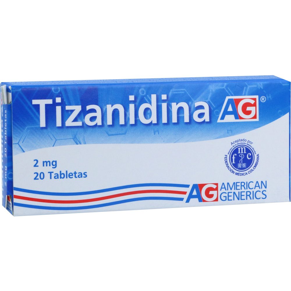 TIZANIDINA 2MG TAB CAJ X 20 AMER GEN