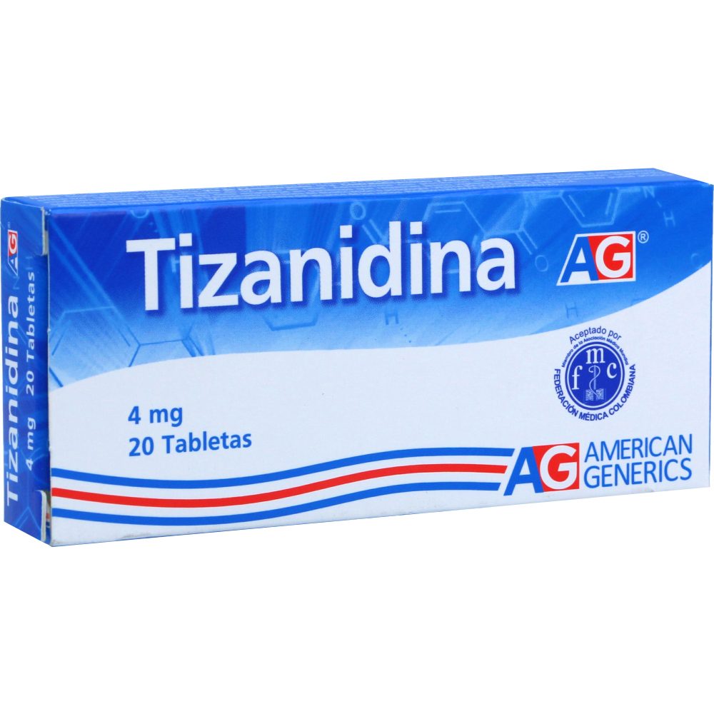 TIZANIDINA 4MG TAB CAJ X 20 AMER GEN