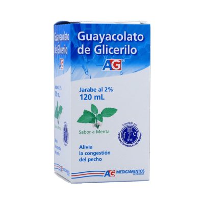 GUAYACOLATO GLICERILO FCO x 12 100MG/5ML(2%) JBE FCO X 120ML AMER GEN