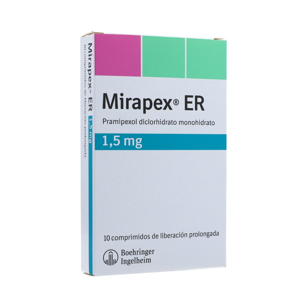 MIRAPEX ER 1.5MG TAB LIB PROL CAJ X 10