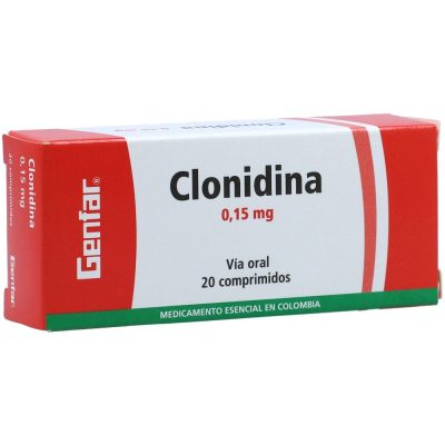 CLONIDINA 0.15MG TAB CAJ X 20 WINTHROP