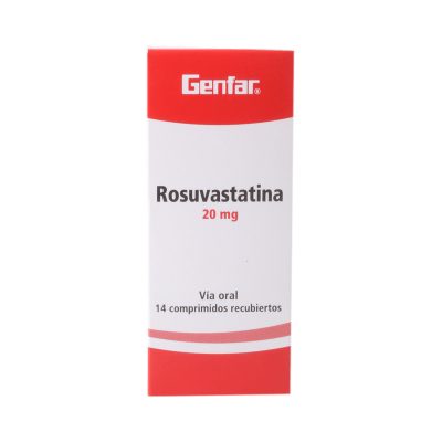 ROSUVASTATINA 20MG TAB REC CAJ X 14 GENFAR