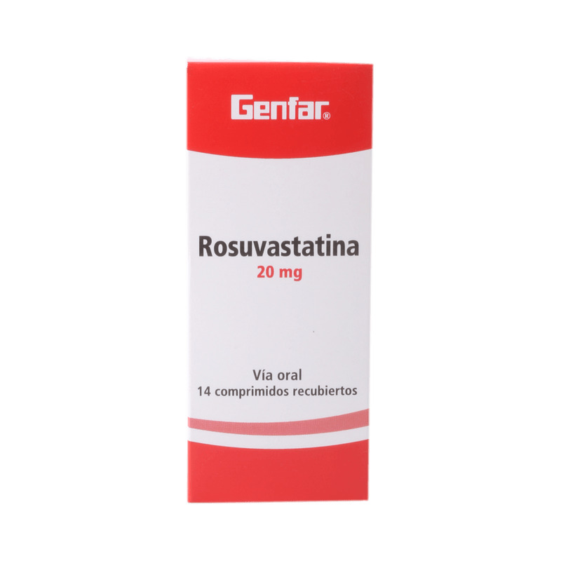 ROSUVASTATINA 20MG TAB REC CAJ X 14 GENFAR