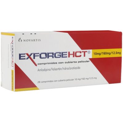 EXFORGE HCT (10+12.5+160)MG TAB REC  CAJ X 28