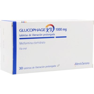 GLUCOPHAGE XR 1000MG TAB LIB PROL  CAJ X 30