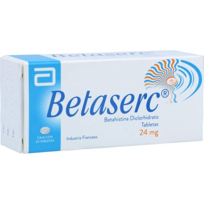 BETASERC 24MG TAB  CAJ X 20
