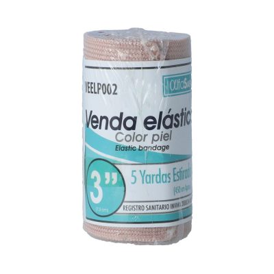 VENDA ELASTICA COLOR PIEL REF VEELP002 ROL X 5YD ALFA TRADING 3 PULG X 5YD