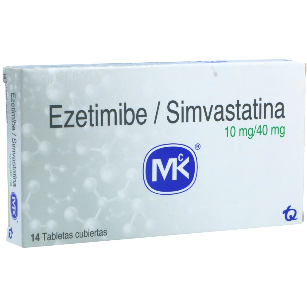 EZETIMIBE/SIMVASTATINA (10+40)MG TAB REC CAJ X 14 MK