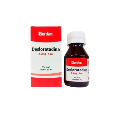 DESLORATADINA 2.5MG/5ML(0.05%) JBE  FCO X 60ML GENFAR