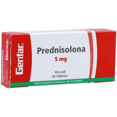 PREDNISOLONA 5MG TAB  CAJ X 30 GENFAR