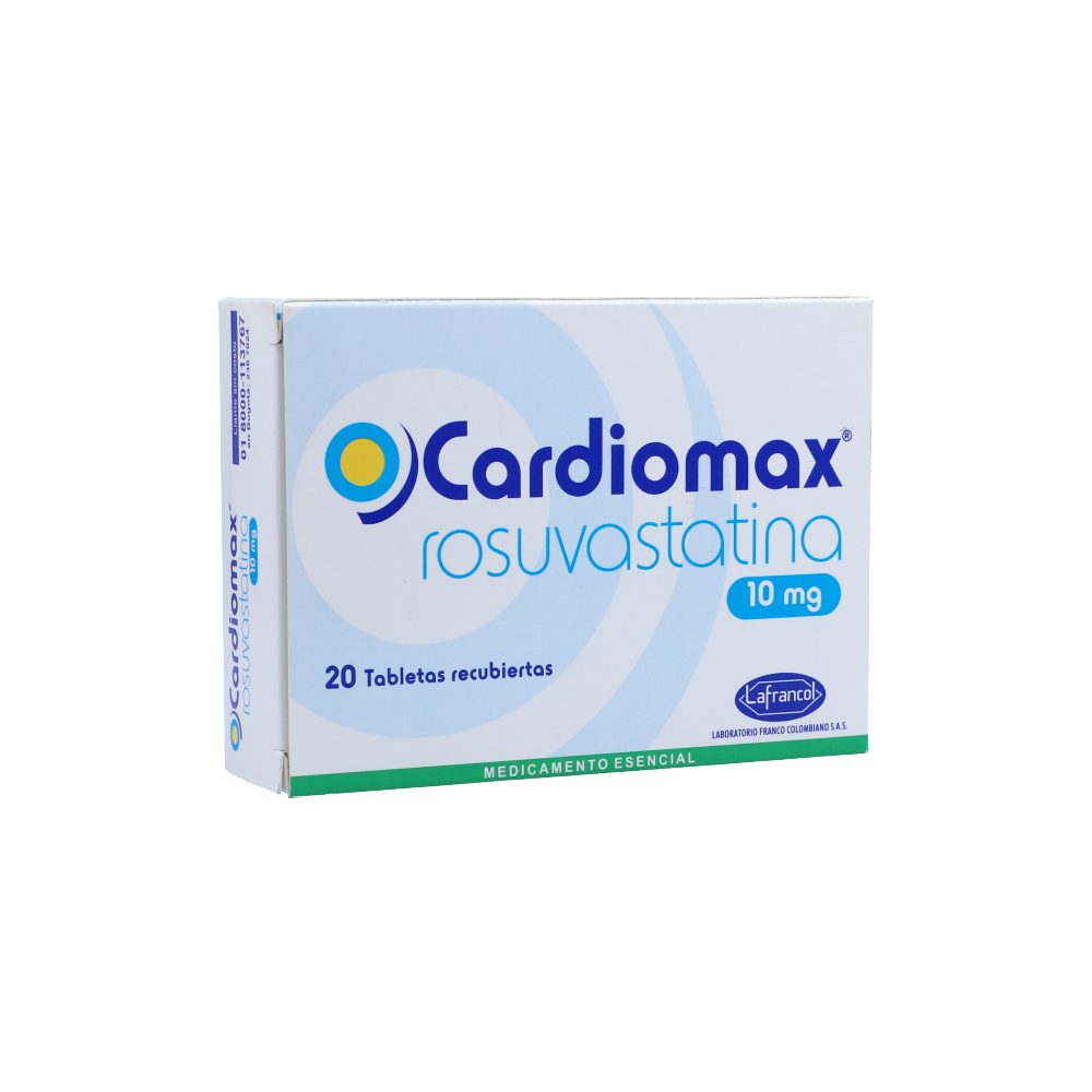 CARDIOMAX TAB 10MG TAB REC CAJ X 20