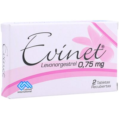 EVINET 0.75MG TAB REC  CAJ X 2