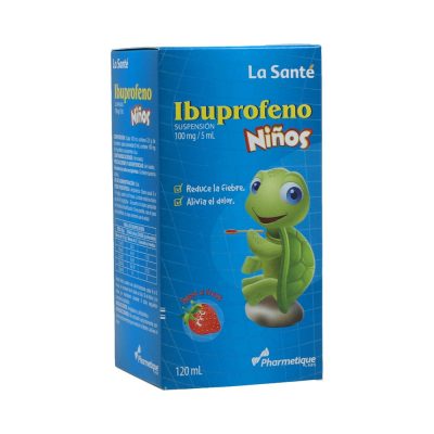IBUPROFENO NINOS 100MG/5ML(2%) SUSP ORAL  FCO X 120ML LA SANTE FRESA