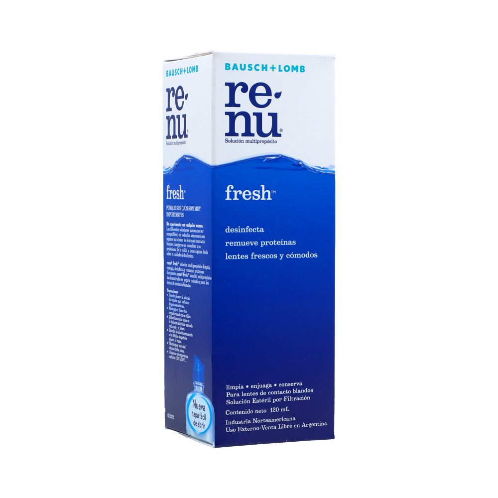 SOL P/LENTES D/CONT RENU FRESH FCO X 120ML BAUSH & LOMB