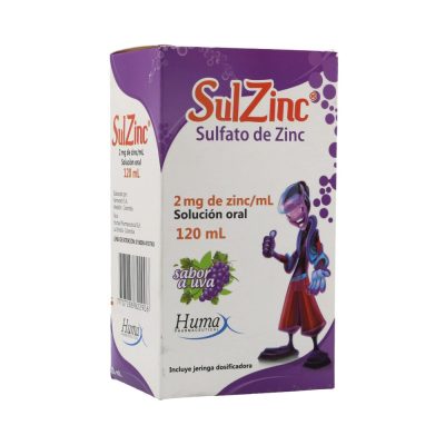 SULZINC 10MG/5ML(0.2%) SOL ORAL FCO X 120ML UVA