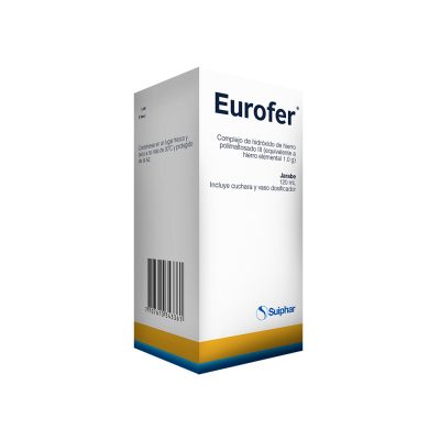 EUROFER+CUCH+VAS 50MG/5ML(1%)(Fe) JBE FCO X 120ML
